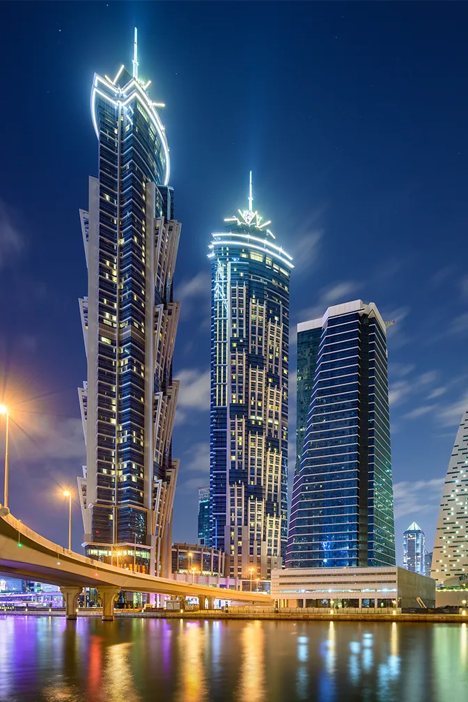 Court Tower at Night
